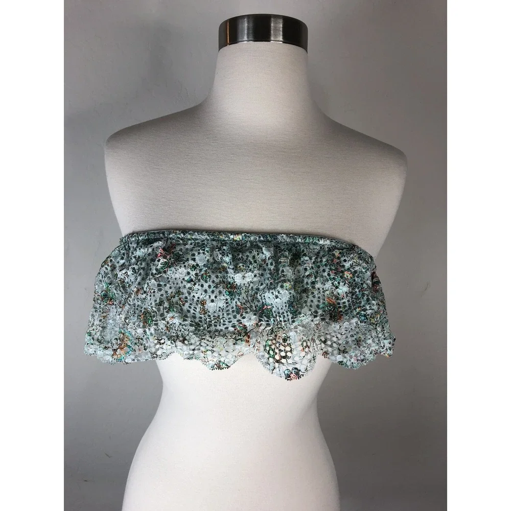 Victoria's Secret Womens XS Strapless Lace Bralette Mint Green 0667543879441